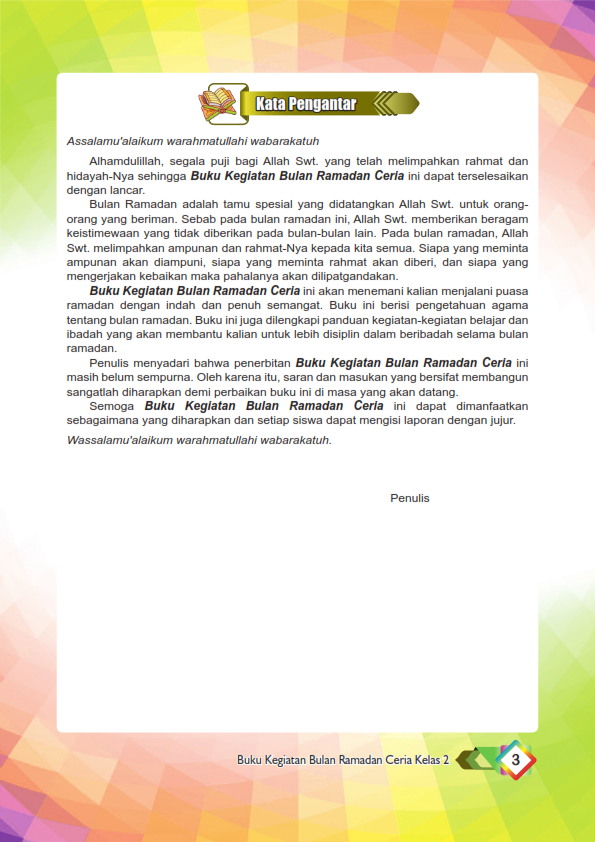 Buku Kegiatan Bulan Ramadan Ceria Untuk SD/MI Kelas 2 - Gambar 3